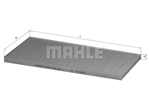 Filter, kupéventilation Knecht LA 34 4009026506394
