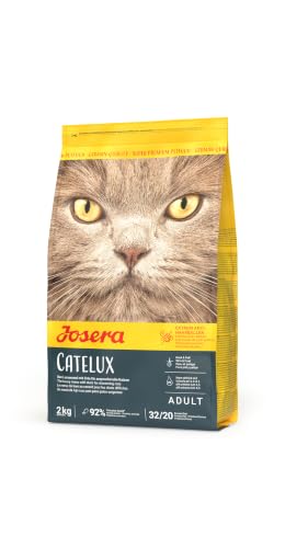 JOSERA Catelux (1 x 2 kg) Med gott anka protein och potatis för krävande katter Super Premium torrfoder vuxna 1 pack 4032254749066