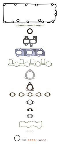 AJUSA 53046200 Packningssats, topplock utan cylindertoppspackning, med ventilskaftstätning, avgasrörstätning Höger VOLKSWAGEN: Touareg II 8433577237296