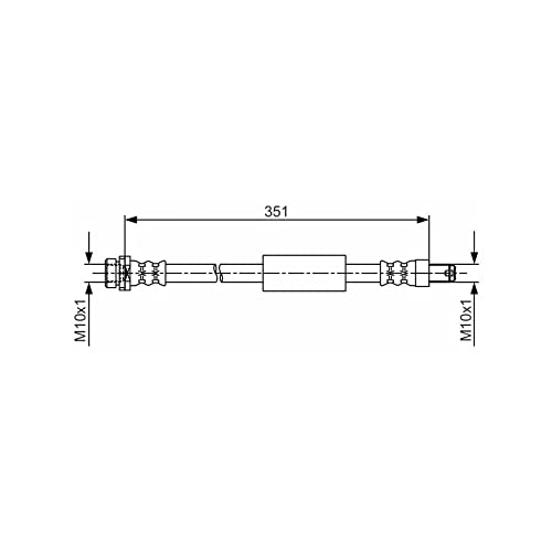 BOSCH 1 987 481 705 Flexible De Frein 351 M10x1 FORD: Transit Custom V362 Van