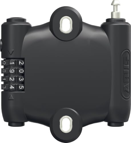 ABUS utdragbart kabellås SportFlex 2504 cykellås för fastsättning under flaskhållaren kombinationslås lätt, flexibel, platsbesparande kabellängd 90 cm 4003318690549