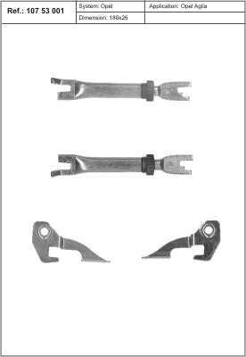 Justerarsats, trumbroms QUICK BRAKE 107 53 001 5706021103755