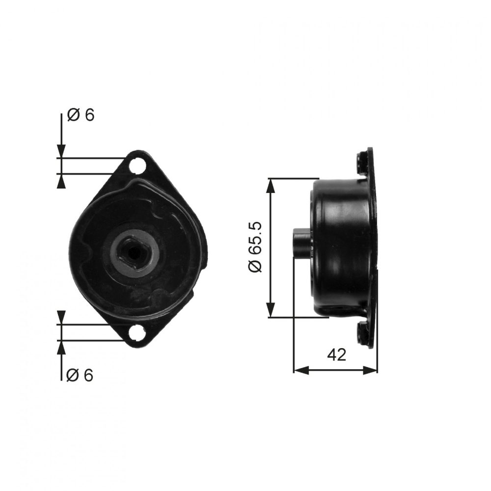 GATES FleetRunner Micro V Kit T39090 Poulie Tendeur BMW: X5, 5 Berline, 3 Berline 5414465866371