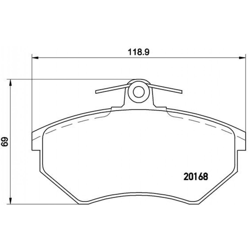 BREMBO P 85 011 Jeu de plaquettes frein contact signal d'usure exclu avec vis d'étrier sans accessoires VOLKSWAGEN: Golf 3 Cabrio 8020584058145