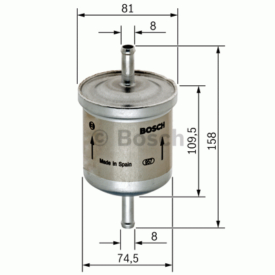 Bosch Bränslefilter 0 450 905 030 3165141017540