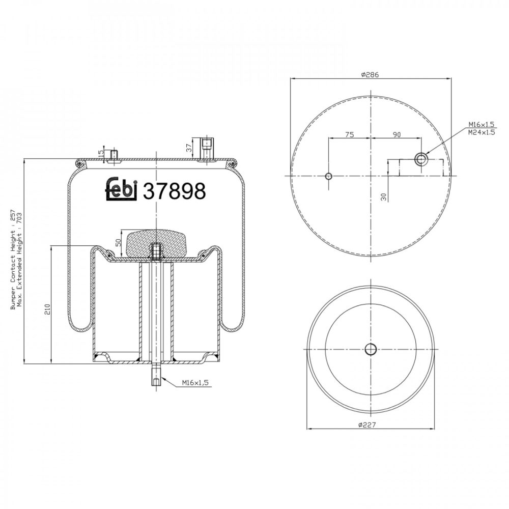 FEBI BILSTEIN 37898 Luftbälgar 4027816378983