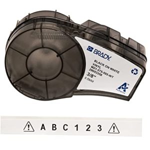 Brady M21 375 595 WT, Vit, Självhäftande skrivaretikett, Vinyl, Termal transfer, Akryl, Permanent 662820966548