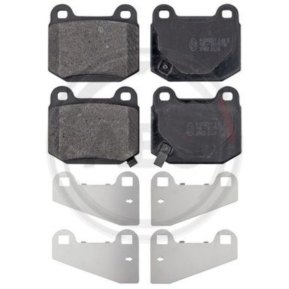 A.B.S. 37452 Jeu de plaquettes frein avec indicateur d'usure SUBARU: Impreza II Berline, Break, NISSAN: 350Z Coupe, Roadster 8717109351767