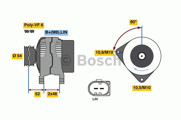 Generator Bosch 0.986.081.190