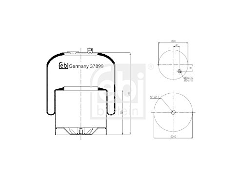 FEBI BILSTEIN Bälgar, Luftfjädring 37899