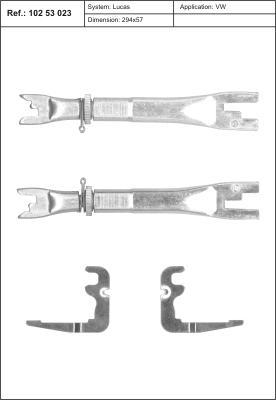 Justerarsats, trumbroms QUICK BRAKE 102 53 023 5706021132021