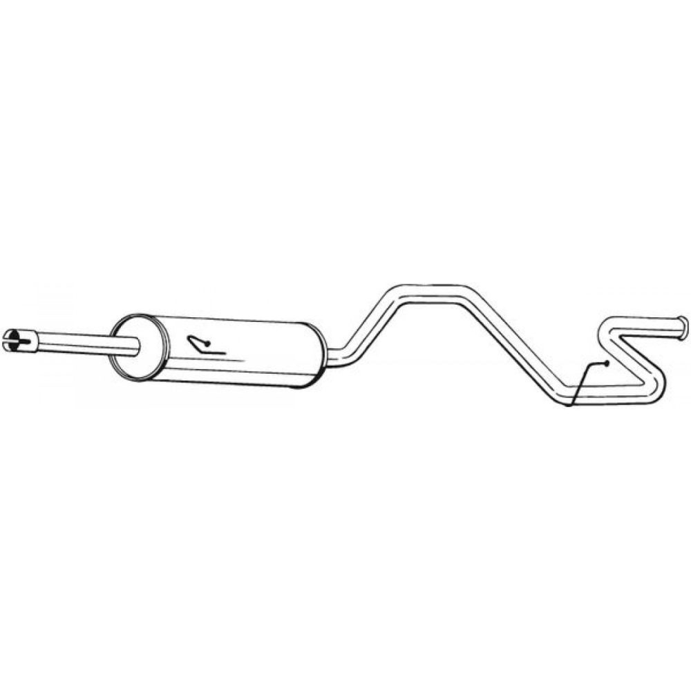 Bakre ljuddämpare Bosal 287357