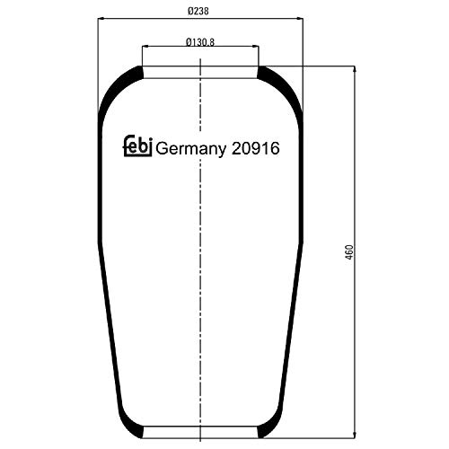 FEBI BILSTEIN 20916 Bälgar, Luftfjädring 4027816209164