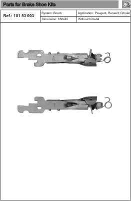 Justerarsats, trumbroms QUICK BRAKE 101 53 003 5706021097351
