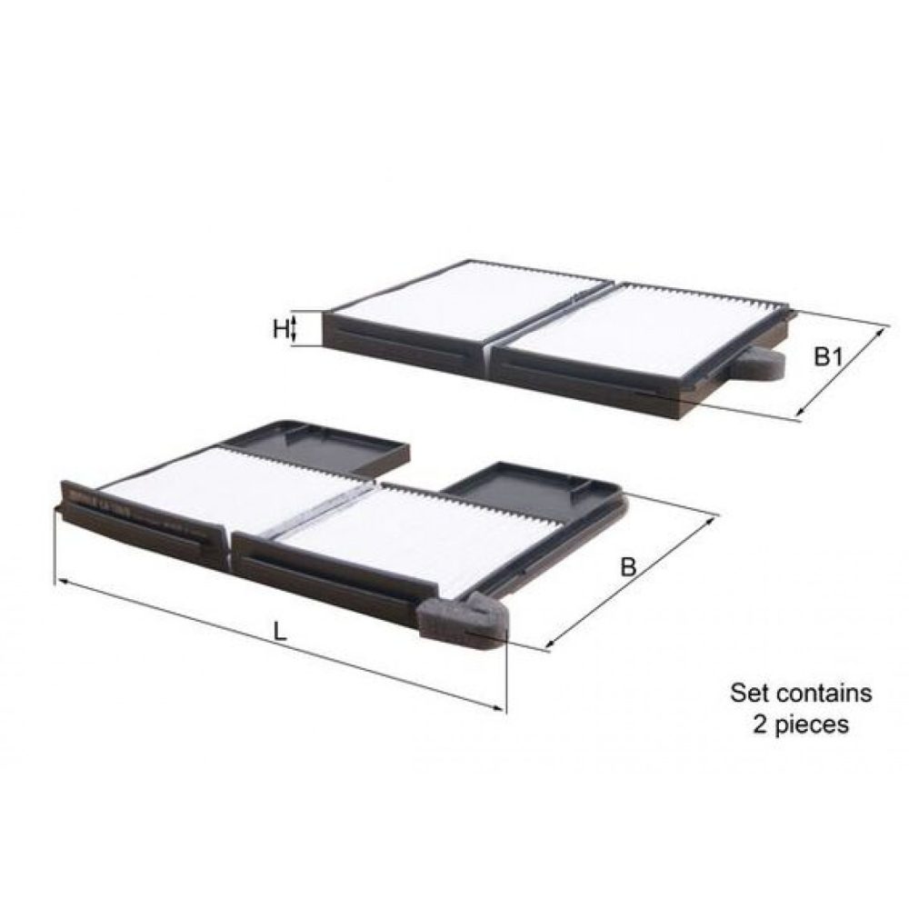 Filter, kupéventilation KNECHT LA 186/S 4009026505731