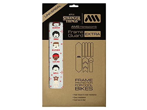 All Mountain Style AMS High Impact Frame Guard Extra skyddar din cykel från repor och, Stranger Things 8bit Clear 8437021969740
