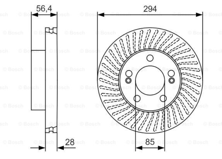 BOSCH 0 986 479 C31 Disque de frein 294 28 5 130 ventilé huilé SSANGYONG: Rexton / 2, Kyron, Actyon Sports I Pick up 4047025471862
