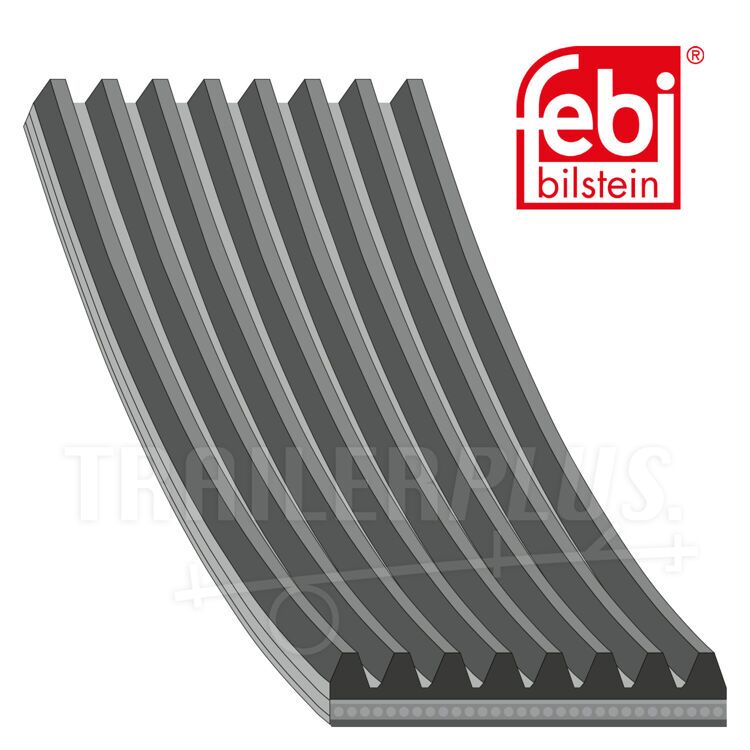 FEBI BILSTEIN 46353 Courroie Poly V 2395 8 EPDM (éthylène propylène diène caoutchouc) 4027816463535