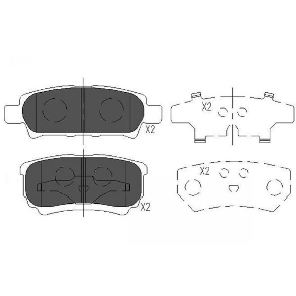 Bromsbeläggssats, skivbroms Kavo parts KBP 5518 8715616132602