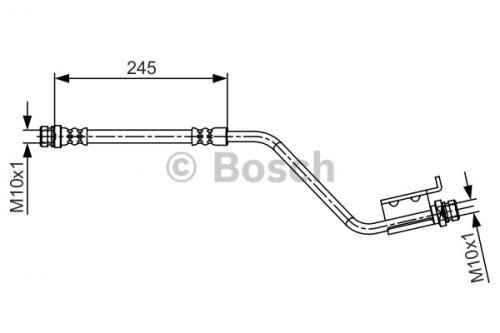 Bosch Bromsslang 1 987 481 717 - 245 mm 4047025405805