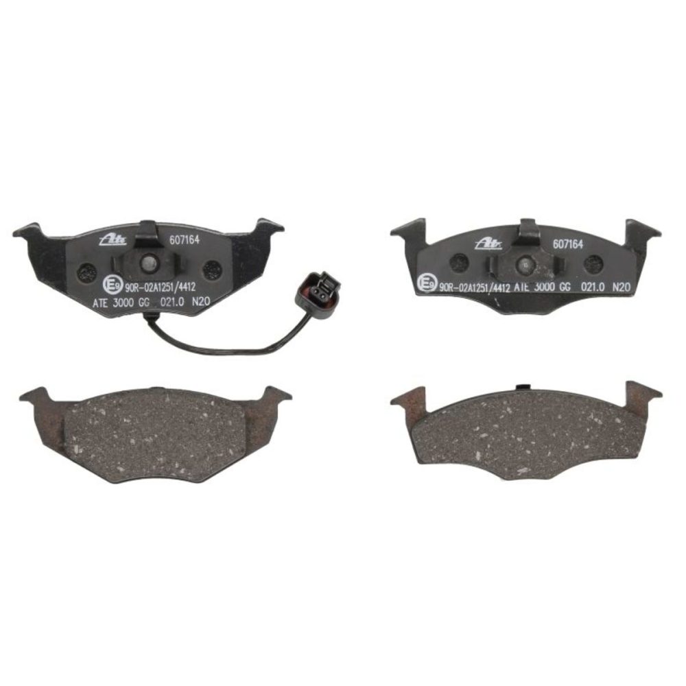 ATE 13.0460 7164.2 Jeu de plaquettes frein contact signal d'usure inclus VOLKSWAGEN: Polo IV 3/5 portes, Berline, SKODA: Fabia 2 4006633102520