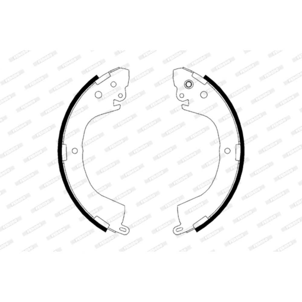 Bromsbackar, sats FERODO FSB617 5016687089806