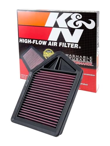 K&N Motor Luftfilter: Hög prestanda, Premium, tvättbar, panelbytesfilter: 20102012 (CR V III, CR V), 33 2437 24844266095