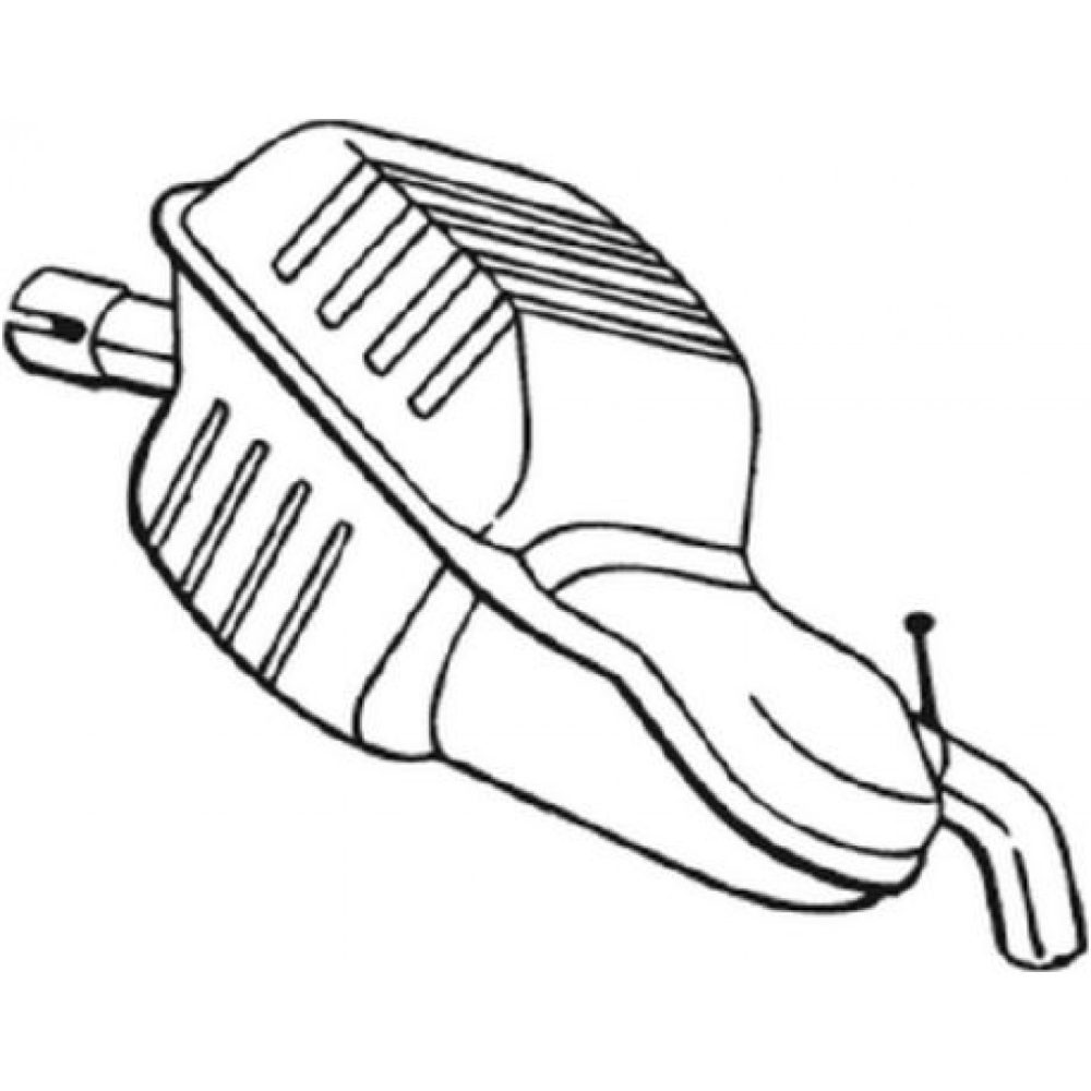 Bakre ljuddämpare BOSAL 235 151 3351642351515