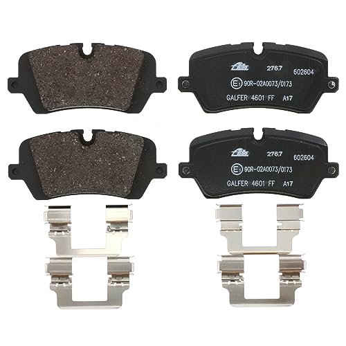 ATE 13.0460 2604.2 Jeu de plaquettes frein préparé pour indicateur d'usure, contact signal d'usure exclu avec accessoires 4006633433778