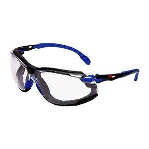 3M Solus skyddsglasögon, blå/svart ram, Scotchgard anti dimma, klar lins, S1101SGAFKT EU 4054596062962