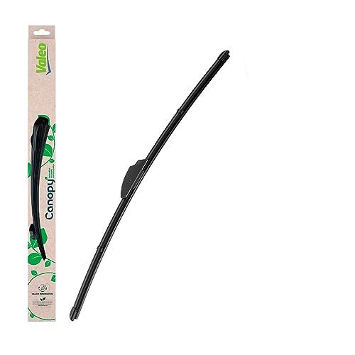 Balai d'essuie glace Valeo Canopy 583910 550mm plat, caoutchouc d'essuyage composé de >80 % matériaux durabl. 3276425839106