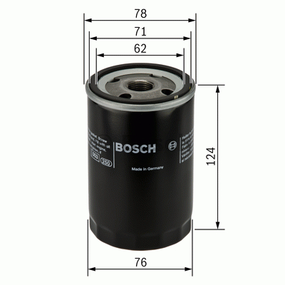 Bosch Oljefilter 0 451 103 340 3165143199237