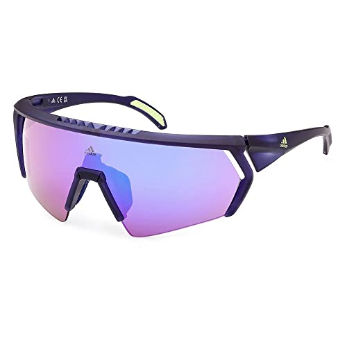 Adidas Sport Maskenform Sportglasögon, Storlek: One Size, Blu 889214332998