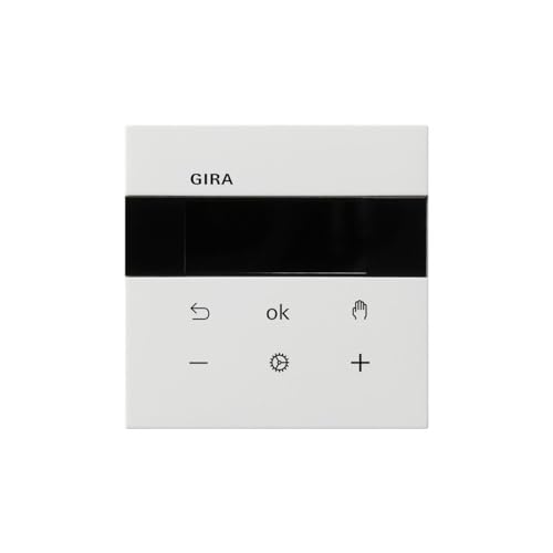 GIRA 5394112 system 3000 rumstemperaturregulator BT, ytbrytare, rent vitt glänsande 4010337055662