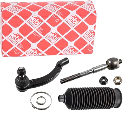 febi BILSTEIN 40567 Biellette de direction Essieu avant gauche avec écrous colliers, corsets/emboutis Plus 4027816405672