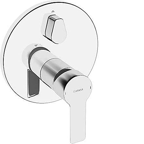 Hansa 83853503 färdig monteringssats/enkelhandsbadkarsbatteri HANSALIGNA med säkringsanordning, manuell, keramisk omställning kar/dusch, ljuddämpare Flödesvolym: 21/21 l/min 4015474279438