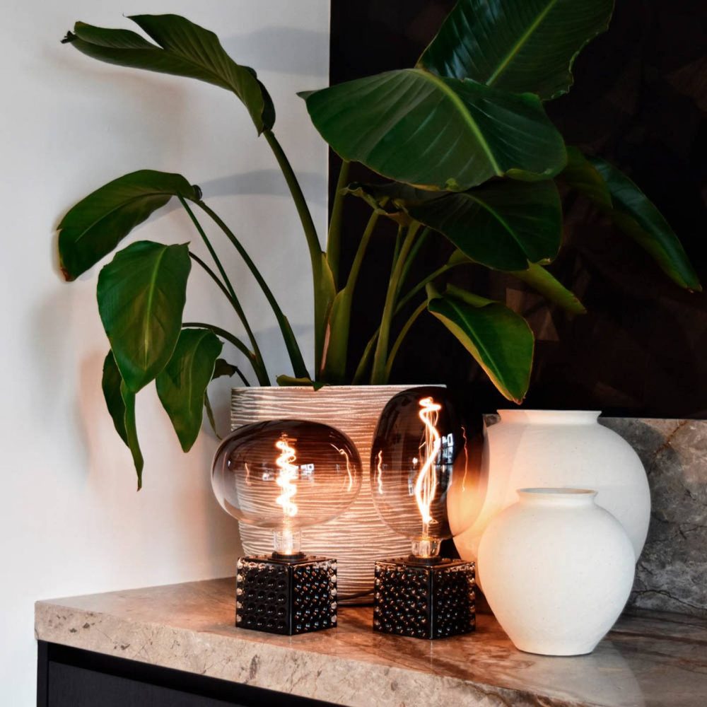 Calex Boden LED glob E27 5W filament dimbar grå 8712879147534