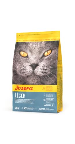 JOSERA Léger (1 x 2 kg) Kattmat med lite fett för överviktiga eller steriliserade katter Super premium torrfoder vuxna 1 pack 4032254749486