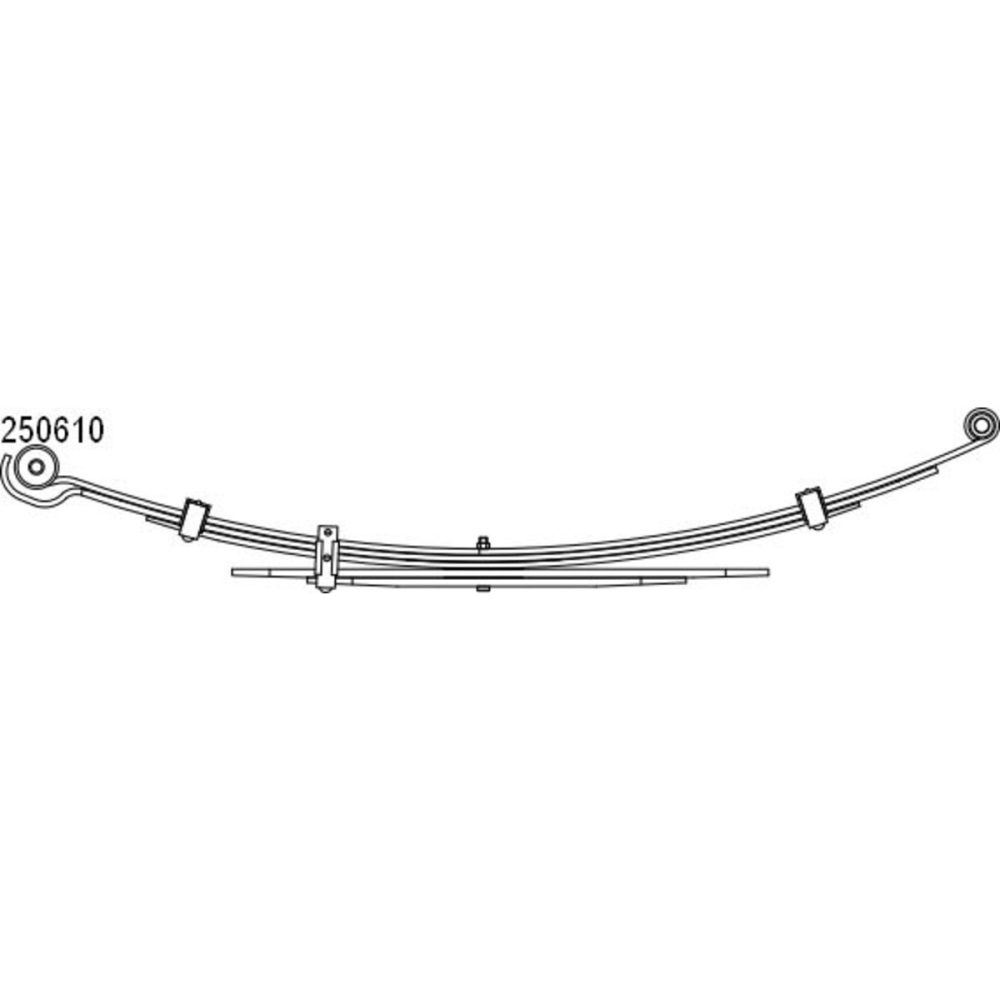 CS Germany 10.250.610.00 Lame De Ressort Essieu arrière TOYOTA: HILUX 3 Pick up 4047297274086