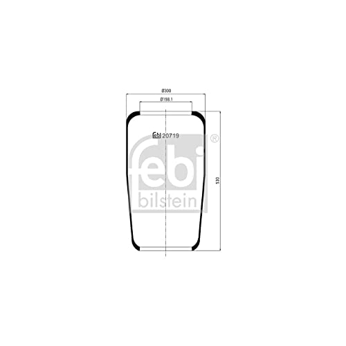 FEBI BILSTEIN 20719 Luftbälg för luftfjädring 4027816207191