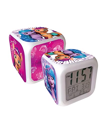 Joy Toy Little Pony The Movie 2 tärningsväckarklocka 8 x cm, 42671, färgglad, liten 8052780426718