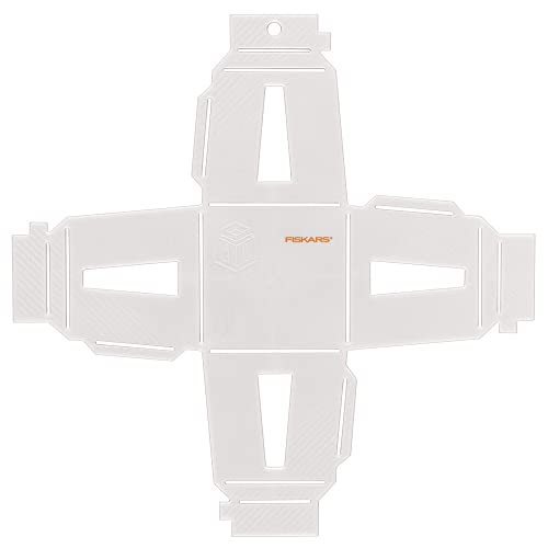 Fiskars 3D mallverktyg, lyktschablon, för att skapa former, plast, Vit, 1059568 6424002013648
