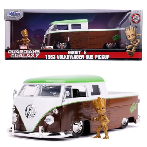 Jada Toys Marvel Bil med Figur Groot & Volkswagen Kombi Pickup 1:24 4006333070433 Jada Toys Marvel Bil med Figur Groot & Volkswagen Kombi Pickup 1:24 4006333070433