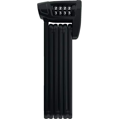 ABUS Fällbart lås Bordo Combo Lite 6150/85 med ficka extra lätt kombinationslås av specialstål säkerhetsnivå 6 85 cm svart 4003318517990