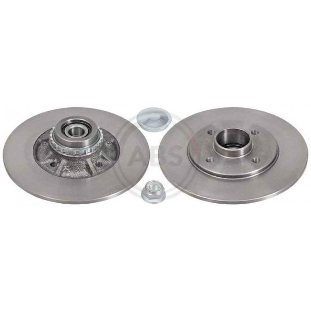 A.B.S. 17447C Disque de frein 238 8 4 100 plein revêtu avec bague ABS RENAULT: CLIO 2 8717109518191