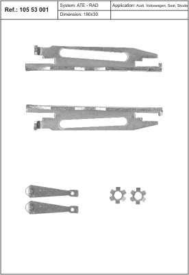 Justerarsats, trumbroms QUICK BRAKE 105 53 001 5706021097405