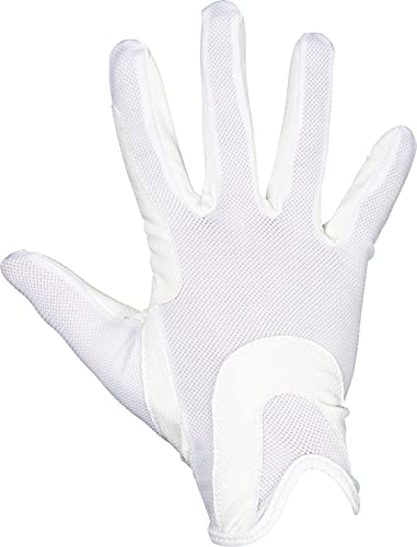 HKM Ridsport, handskar med elastisk handled och nätgrepp andningsbart hållbart materialkombination av polyester polyuretan 4057052526701