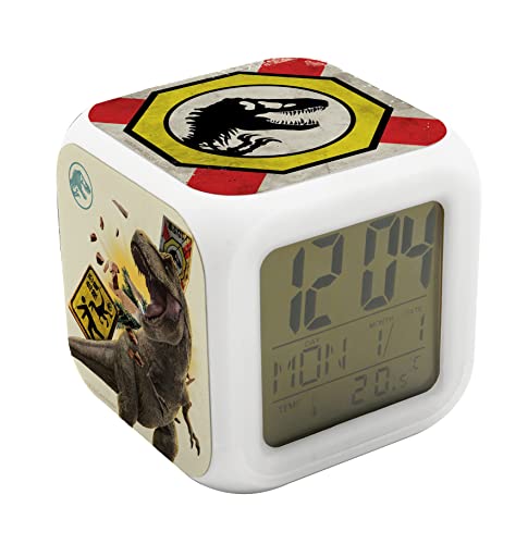 Jurassic World Dominion tärningsväckarklocka i presentförpackning 8 x cm 8052780427227
