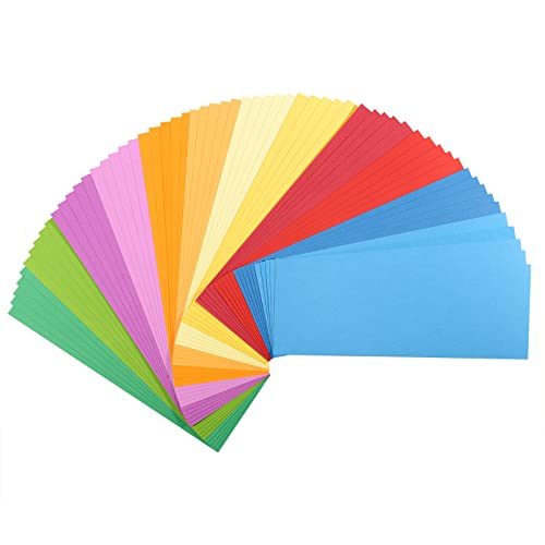 Florens Cardstock slät flerfärgad färgade korttillbehör 11,5 x 30,4 cm grundläggande 60 ark färgat papper för scrapbooking, korttillverkning och annat pappershantverk 216 GSM 8716052239306