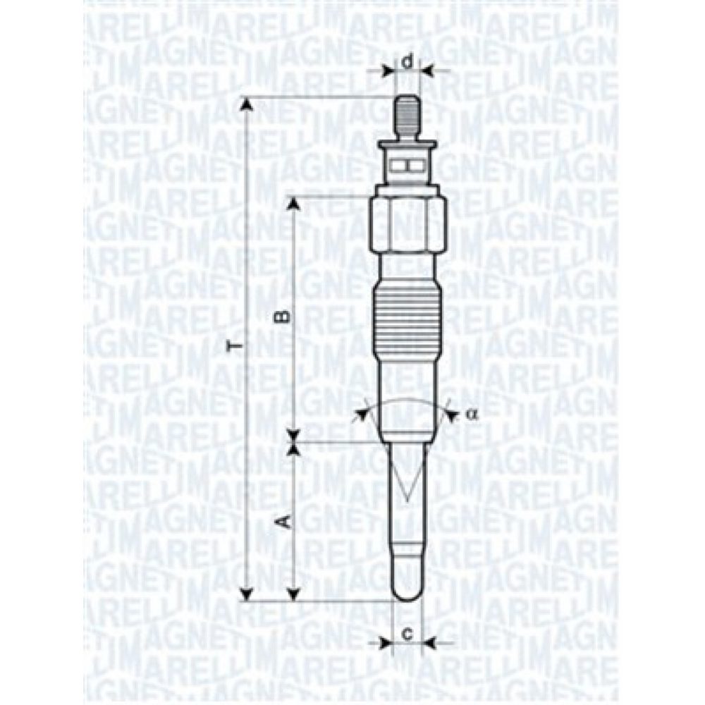 Glödstift Magneti marelli 062900040304 8001063328751